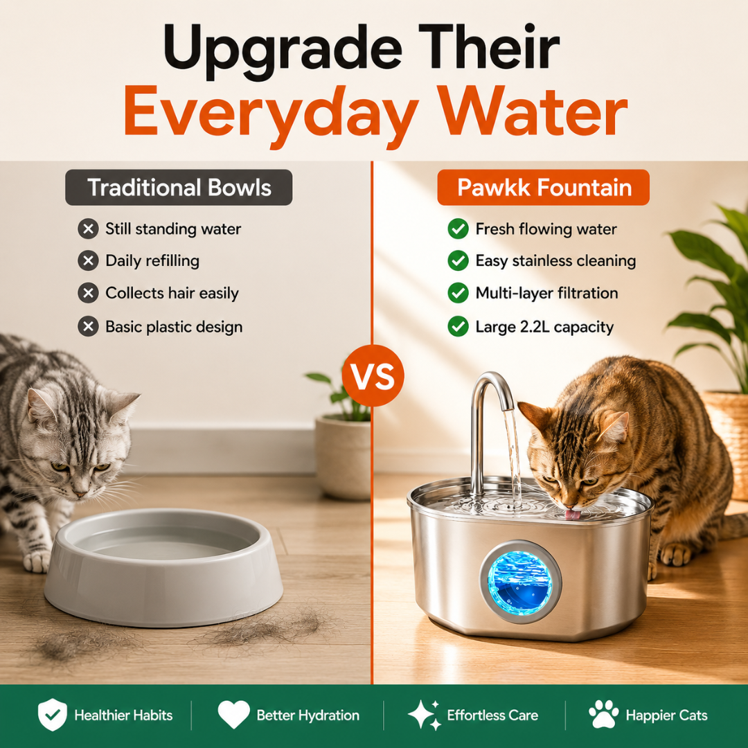 Pawkk Stainless Steel Cat Fountain