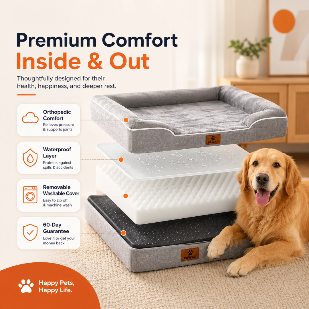 Pawkk Orthopedic Dog Bed