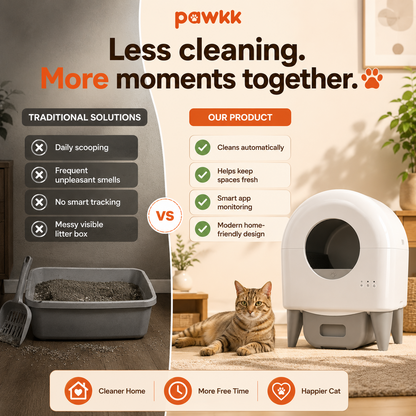 Pawkk Self-Cleaning Litter Box