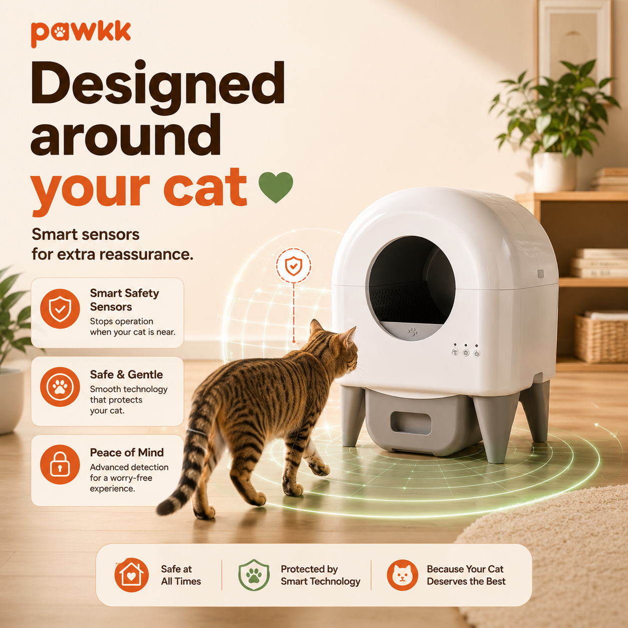 Pawkk Self-Cleaning Litter Box